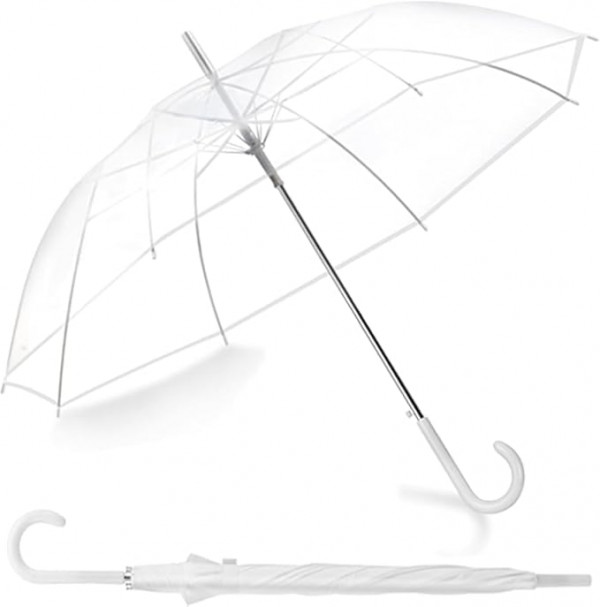 Long Handle Rain Transparent Umbrella