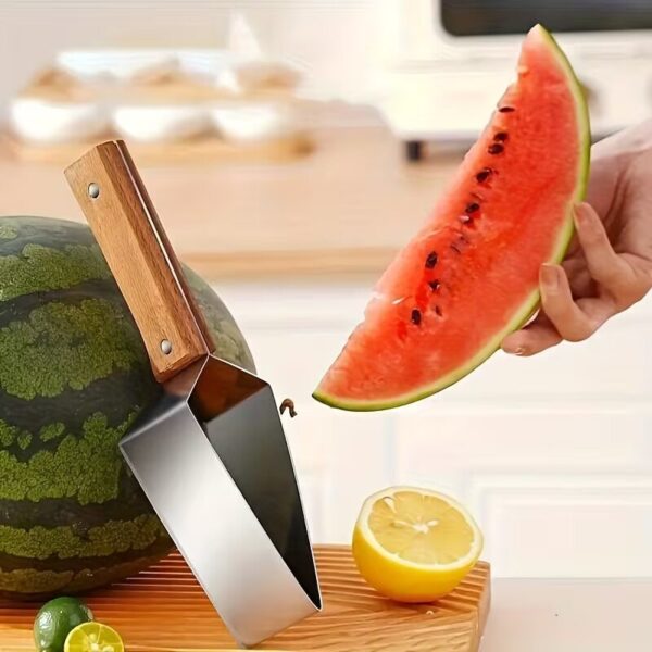 WATERMELON CUTTER WOODEN HANDLE